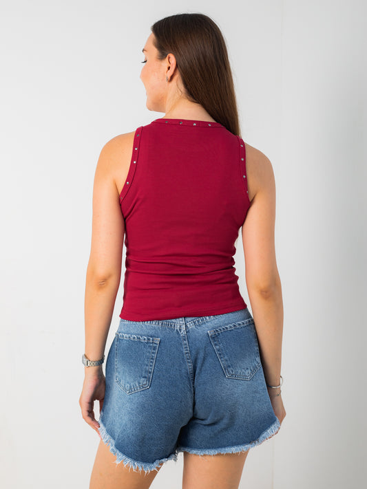 BURGUNDY TANK TOP