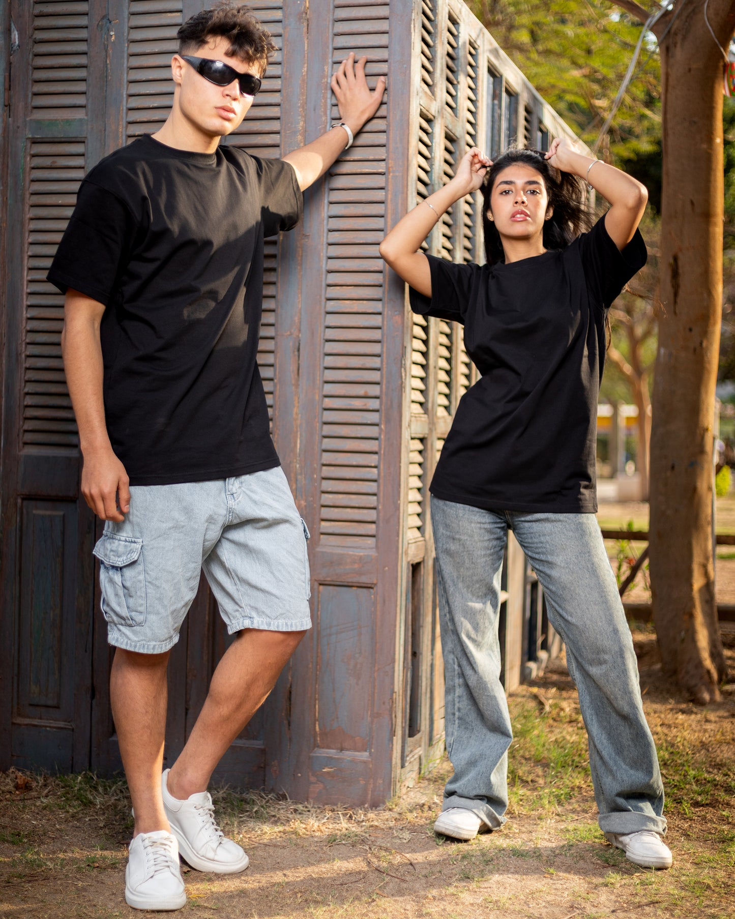 Black Basic Relaxed Fit T-shirt