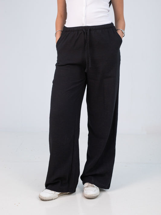 BLACK LINEN PANTS