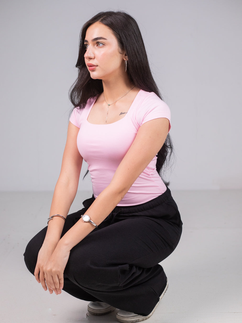 PINK SQUARE TOP