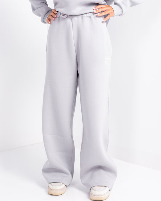 Grey Wide-leg Fit Sweatpants