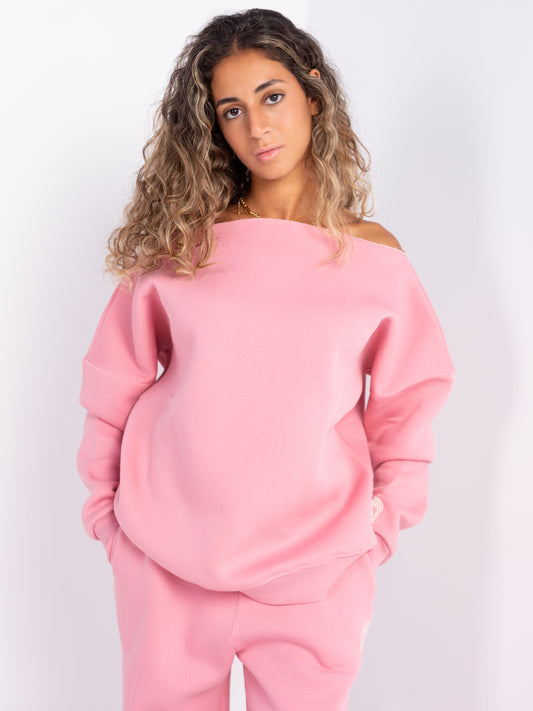 Pink Off-Shoulder