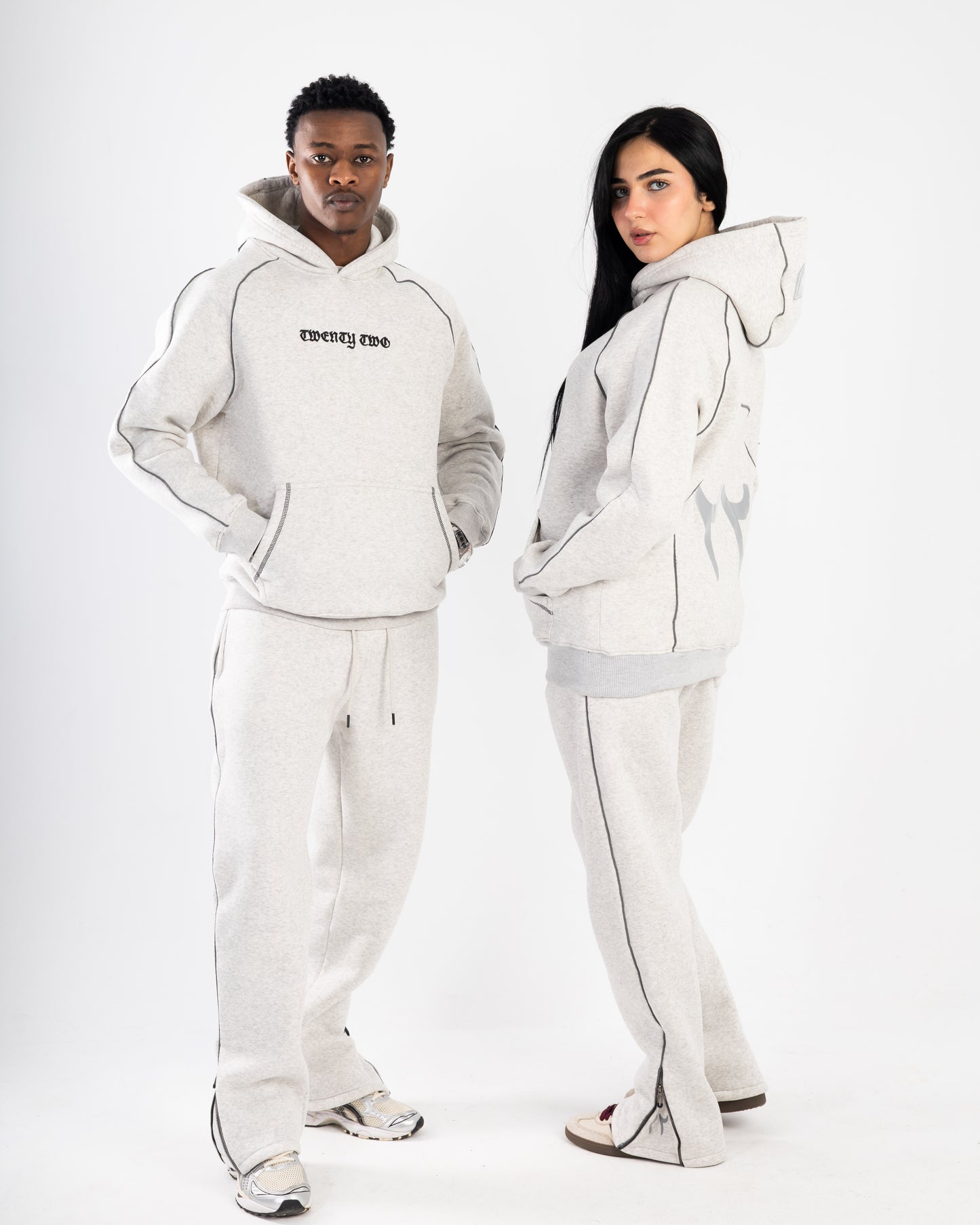 Grey Ice Hoodie & Sweatpants