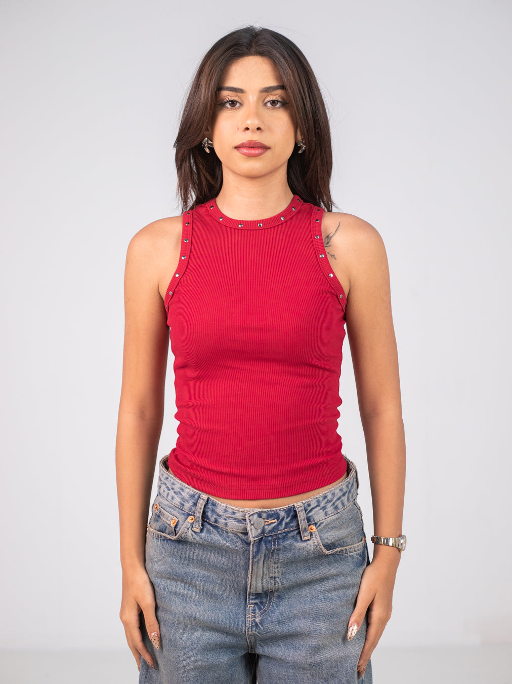 BURGUNDY TANK TOP