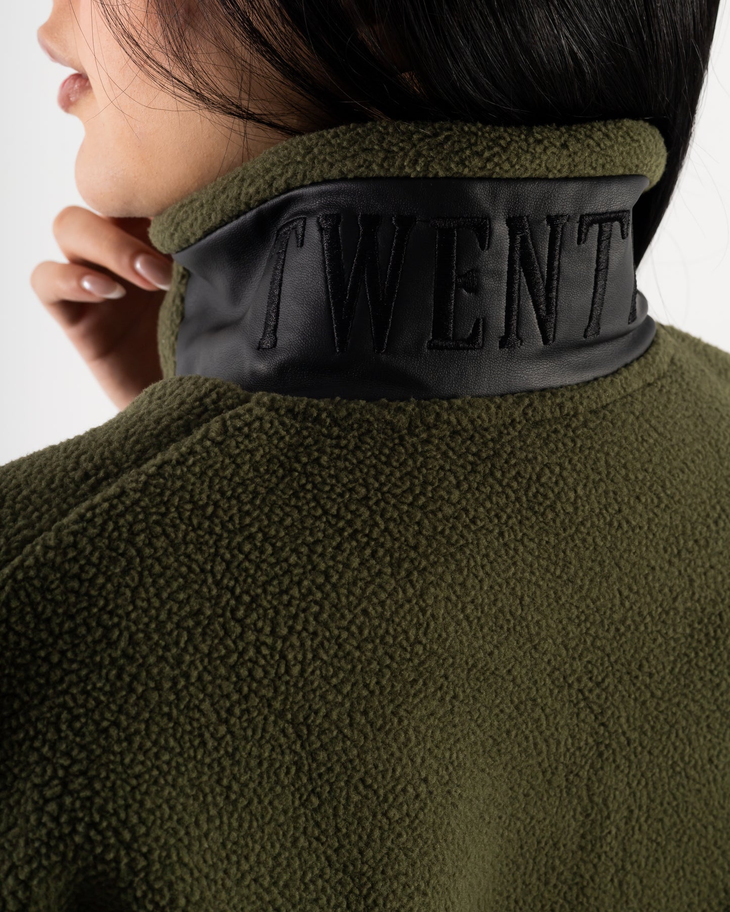 Olive Fleece QuarterZip