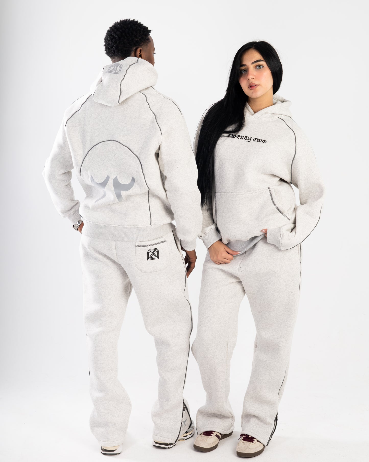 Grey Ice Hoodie & Sweatpants